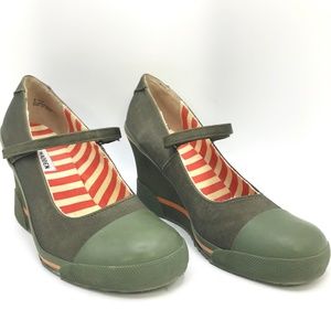 Steve Madden Fun Platform Wedge Green, Orange 8